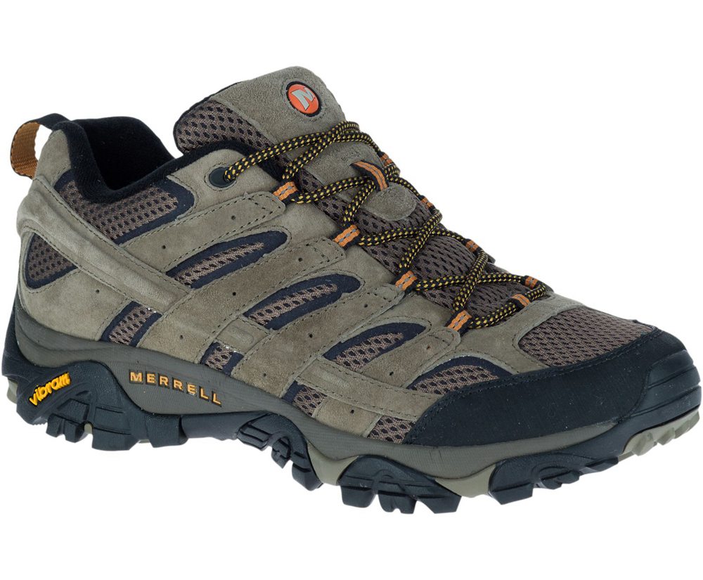 Buty Trekkingowe Merrell Męskie Oliwkowe - Moab 2 Ventilator - 429713-YFW